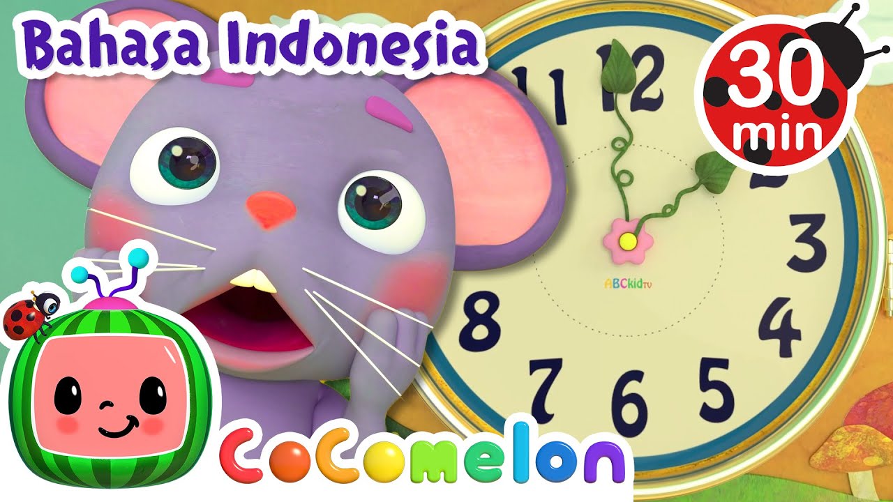 Hickory Dickory Dock | CoComelon | Kartun dan Lagu Anak | Moonbug Kids Indonesia | Nursery Rhymes
