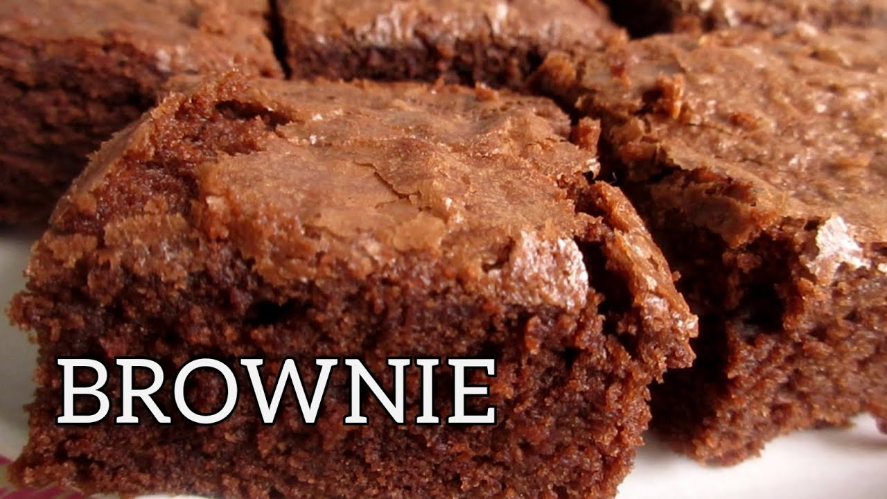 BROWNIE DE CHOCOLATE sem GLÚTEN feito com FARINHA DE ARROZ
