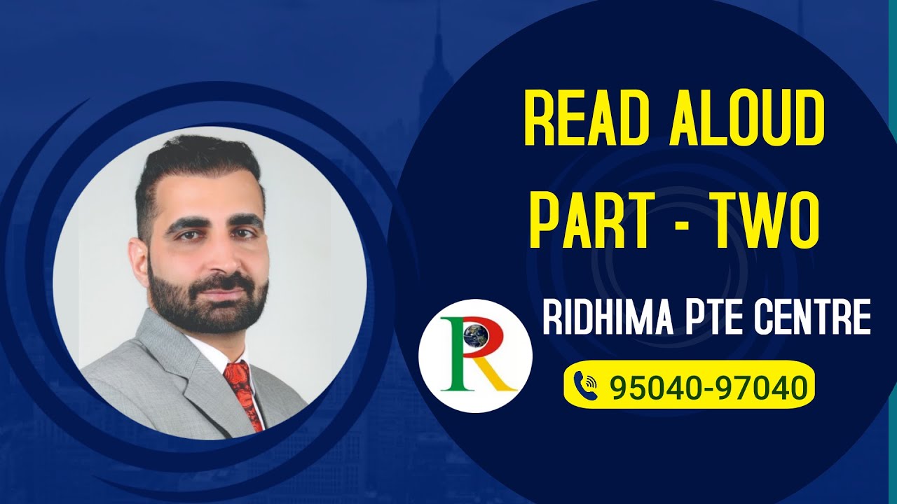 RIDHIMA PTE CENTRE READ ALOUD PART TWO OCTOBER