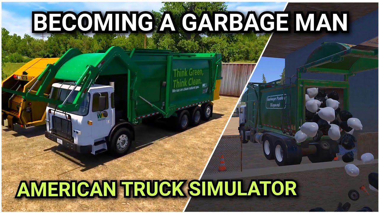 American Truck Simulator встречает мусоровоза! | Реалистичная ролевая игра за мусоровоза в ATS