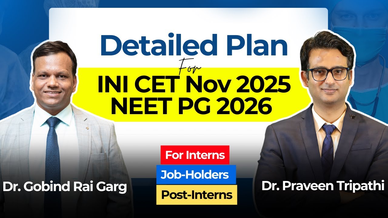 NEET PG 2026 & INI-CET Nov 2025 Strategy | Mission 3.0| For Interns & Post-Interns