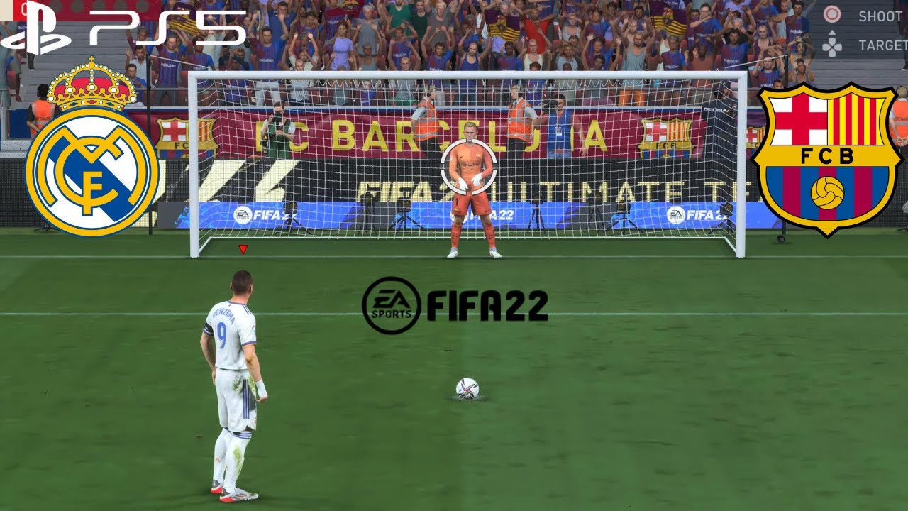 🔥 Penalty Shootout - Real Madrid vs Barcelona - Supercopa Semi Final | FIFA 22 | PS5 | 4K HDR