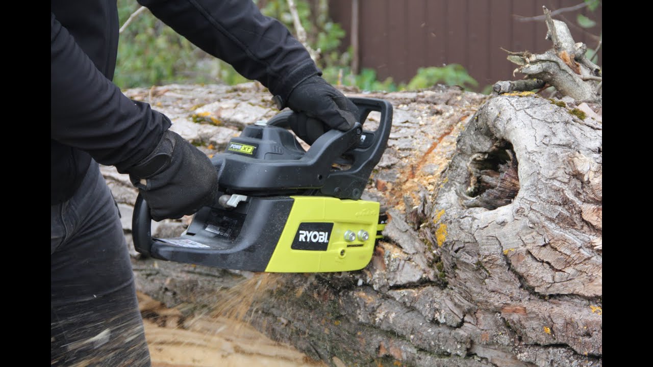 Тест бензопилы Ryobi RCS5145B