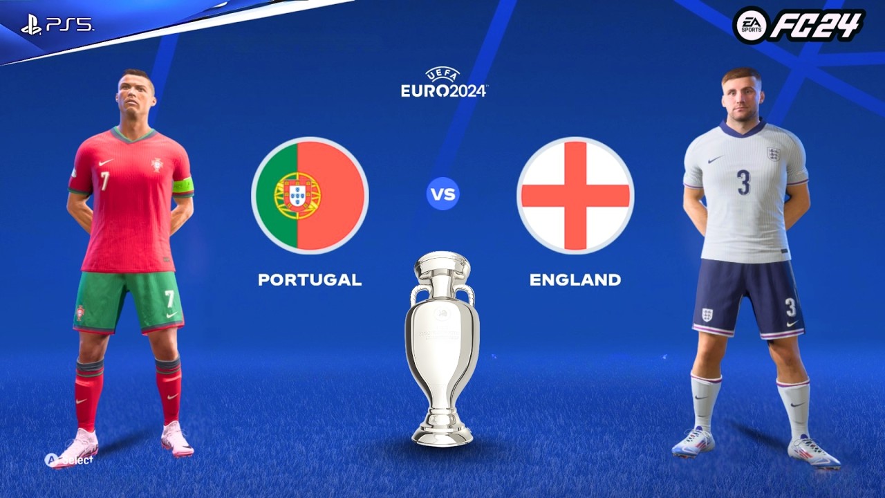 RONALDO VS BELLINGHAM! Portugal vs England 2024 - Intense Draw | FC 24 Simulation #fc24 #fifa