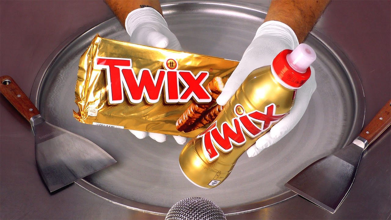 ASMR - TWIX Ice Cream Rolls | delicious for your Eyes & relaxing for your Ears - no talking ASMR