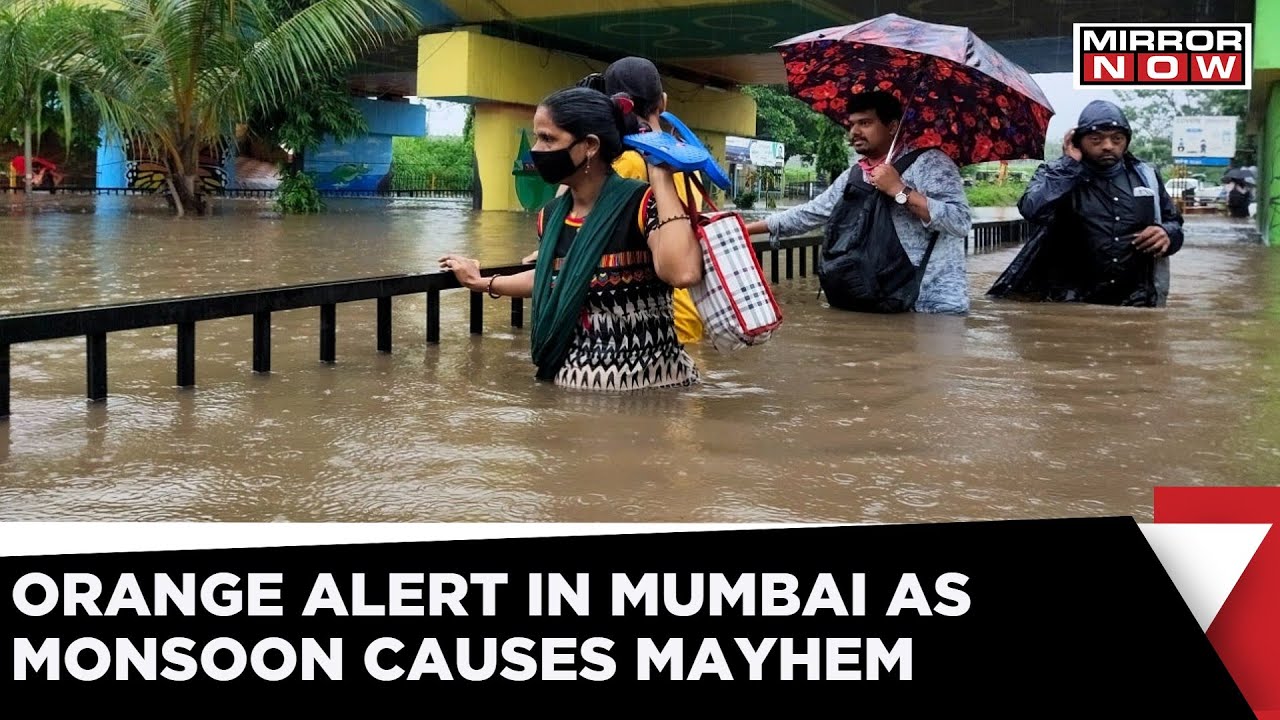 Orange Alert In Mumbai; Heavy Rains Lash The City | Monsoon Mayhem | Latest News | Mirror Now