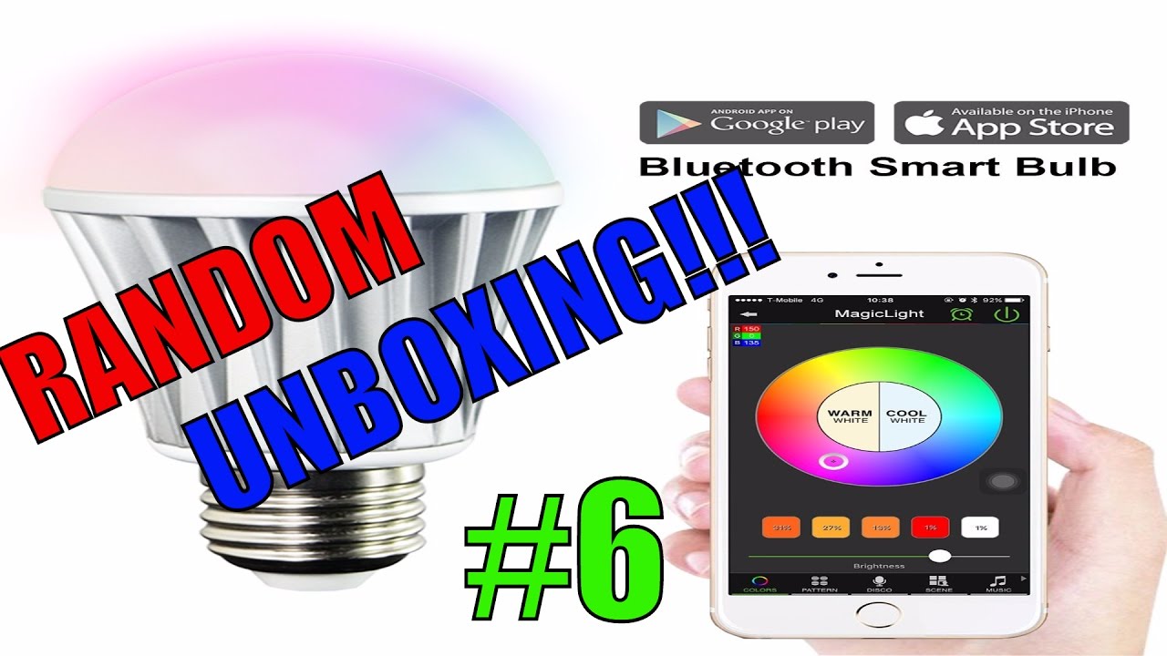 Unboxing and Set up of MagicLight Bluetooth Smart LED light bulb!!!!!!!