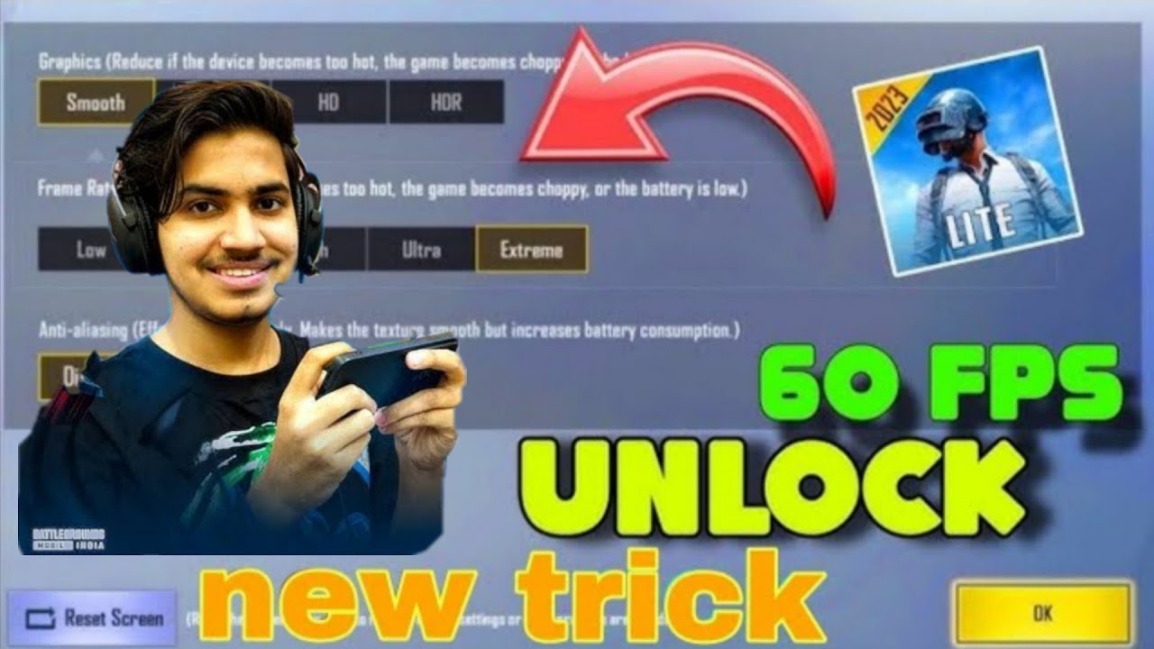 🔥HOW TO UNLOCK 60 FPS IN PUBG LITE 😱 - PUBG LITE 60 FPS ENABLE - PUBG MOBILE LITE