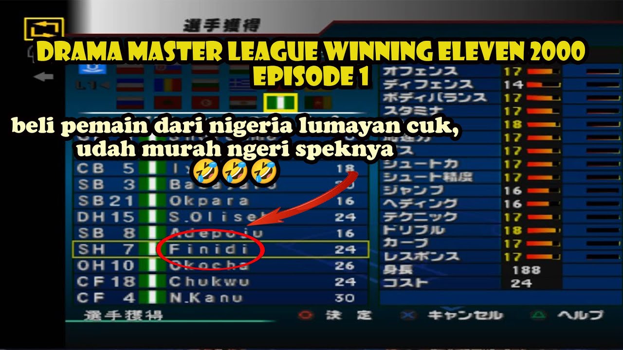 Master League Hard Mode Episode 1 || Winning Eleven 2000 || Chelsea || PS1