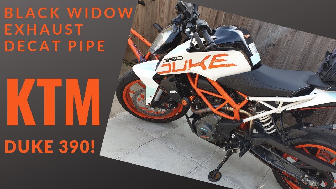 KTM Duke 390 Black Widow DeCat Video