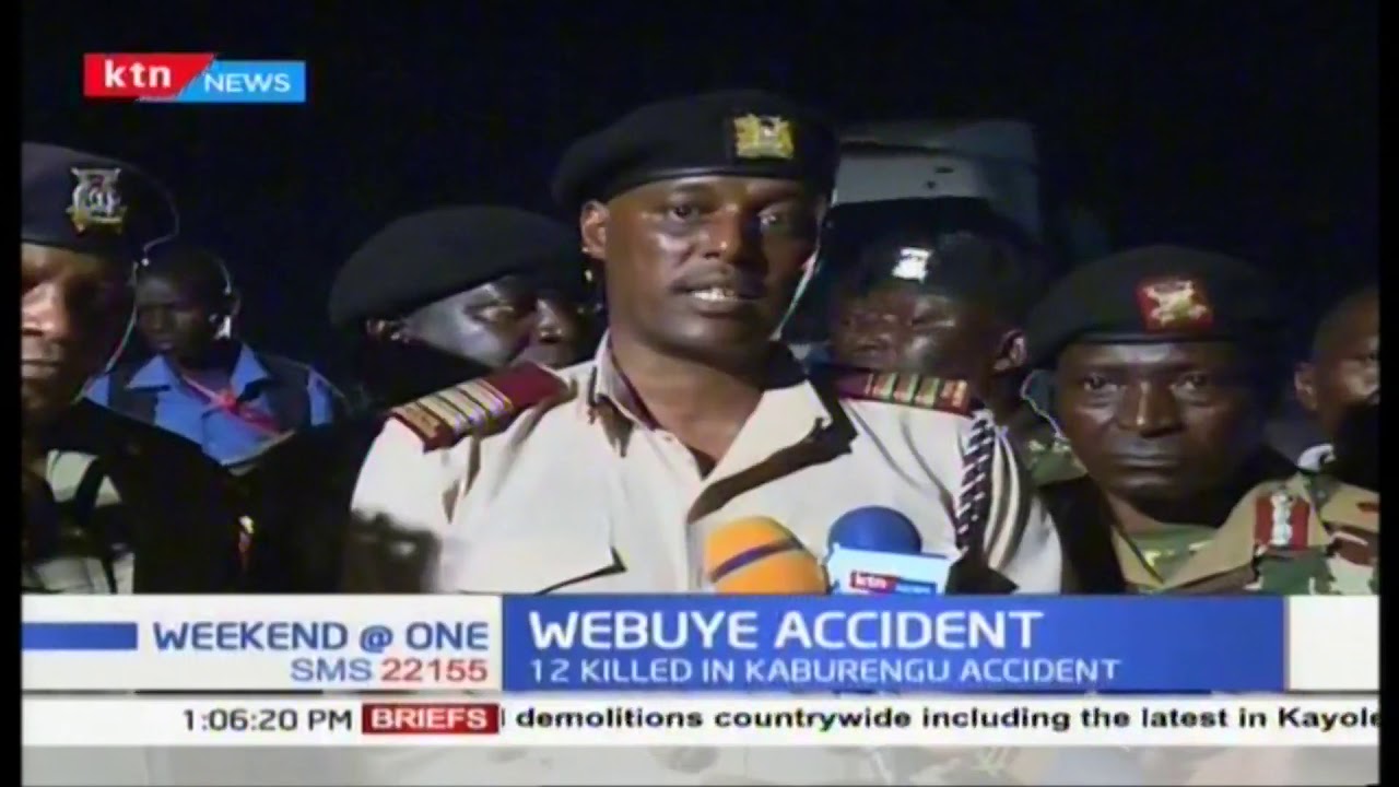 12 killed in Kaburengu accident after tanker hit a 14 passenger matatu