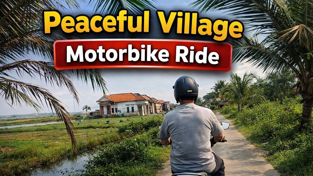 Peaceful Village Motorbike Ride | Rural Life & Scenic Roads