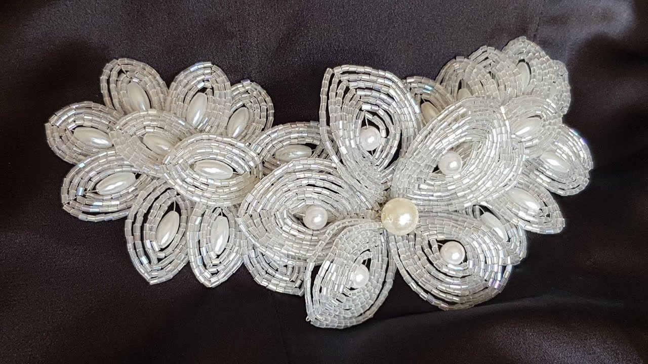 Boncuktan Gelin Tacı Yapımı - DIY Beaded Bridal Hair Vine