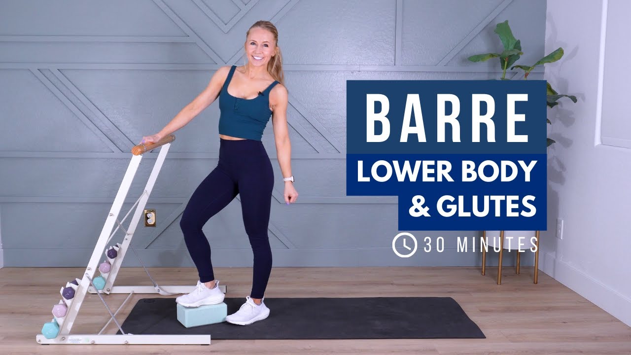 Lower Body & Glutes Barre Workout | Weights, Yoga Block, & Bar