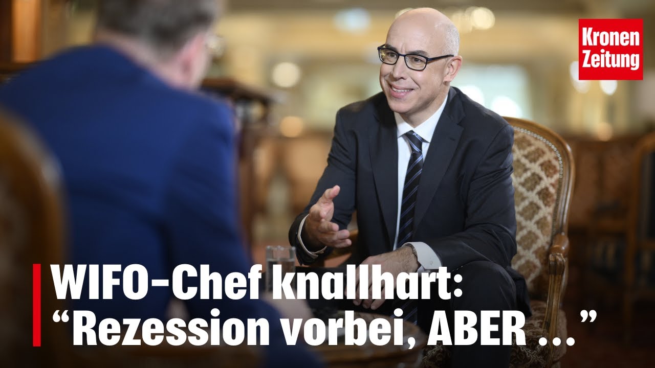 WIFO-Chef Felbermayr: "Es ist kein Aufschwung in Sicht" I krone.tv Message Macht Medien