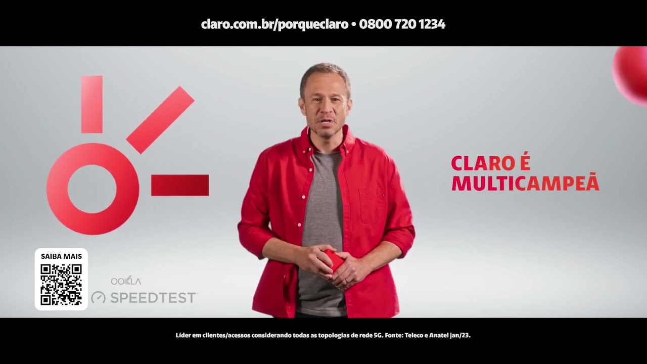 É MULTICAMPEÃ, CLARO! A INTERNET MAIS PREMIADA DENTRO E FORA DE CASA | Claro