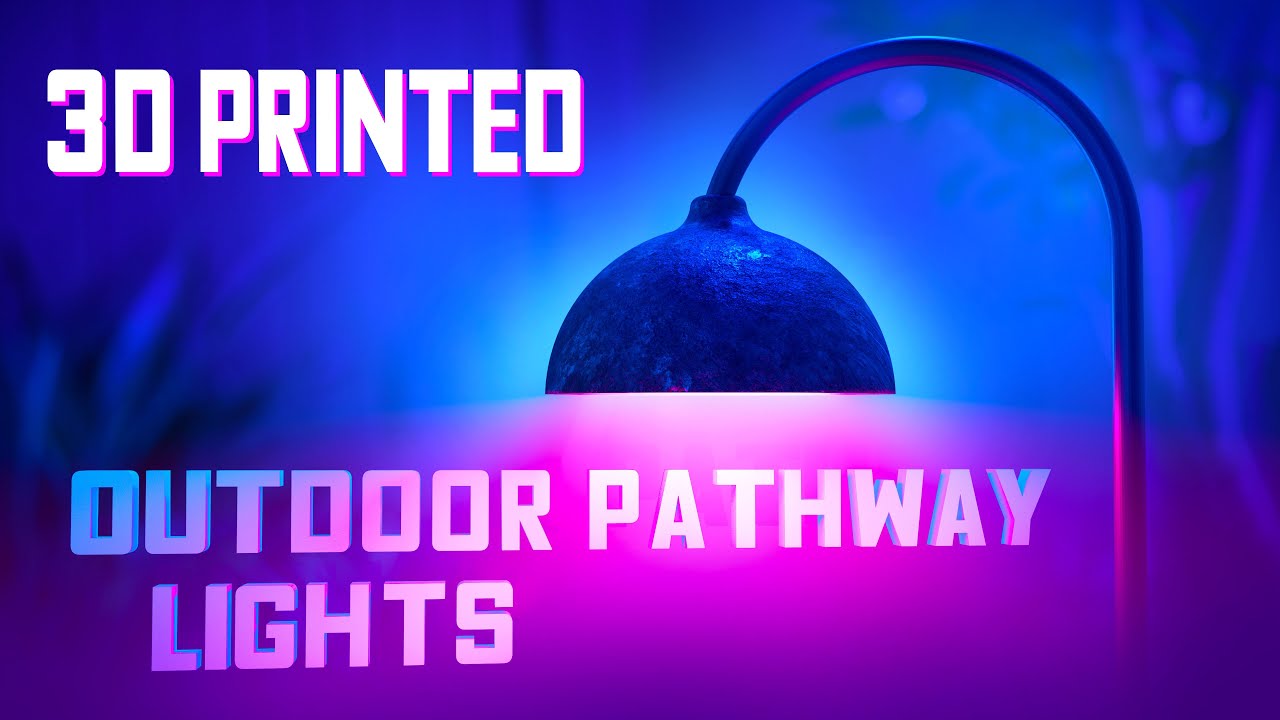 DIY 3D Printed Outdoor Pathway Lights |  Running WLED