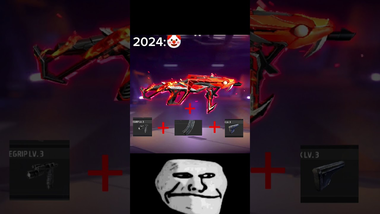 Free Fire 2024 vs 2019 
