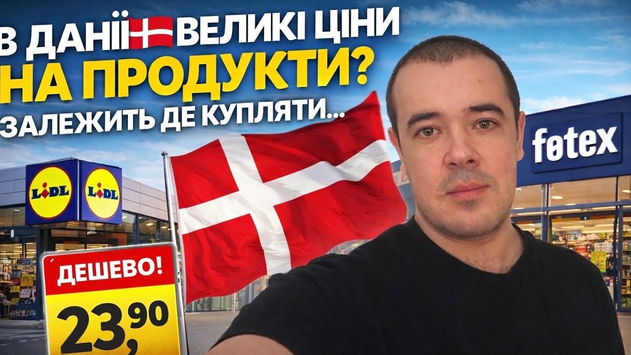 В ДАНІЇ🇩🇰 ВЕЛИКІ ЦІНИ НА ПРОДУКТИ? ЗАЛЕЖИТЬ ДЕ КУПЛЯТИ… 