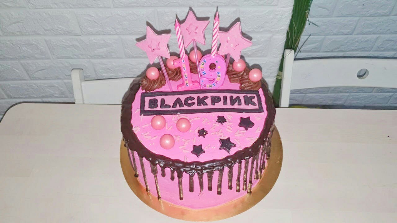 Blackpink cake design | K-pop | كيك ديزاين بلاكبينك | عيد ميلاد اختي