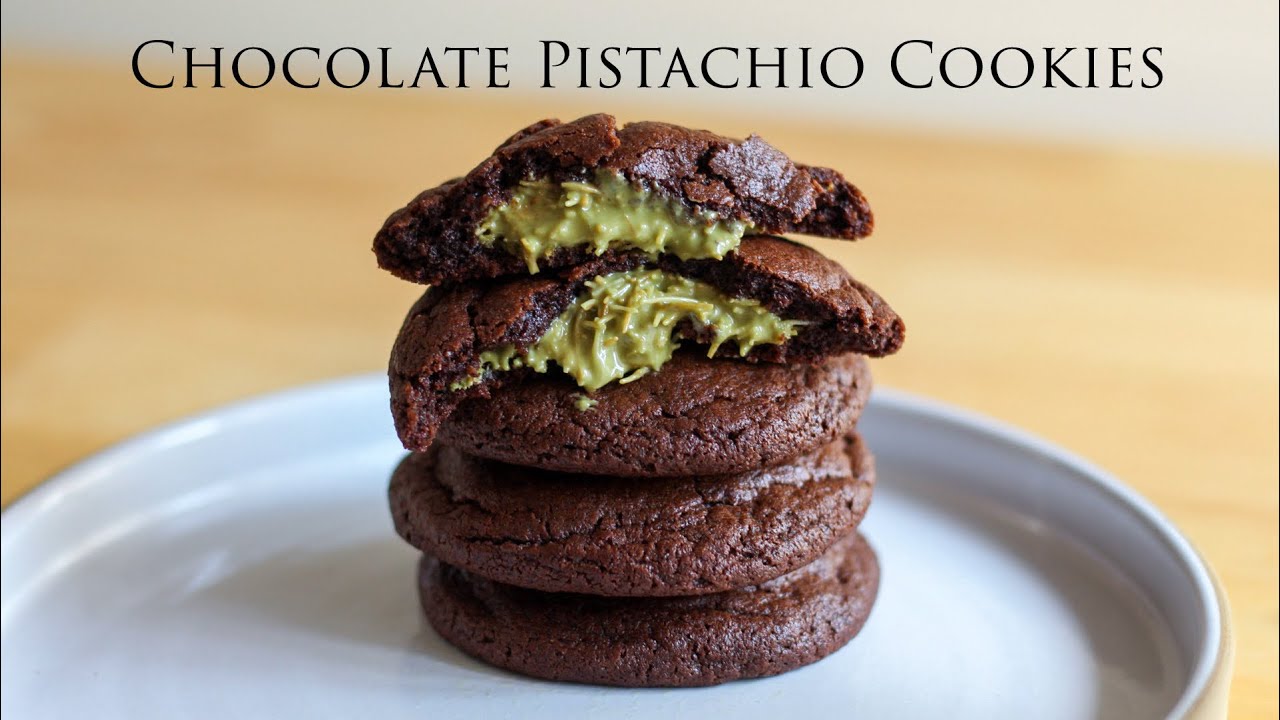 Viral Dubai Pistachio Stuffed Chocolate COOKIES
