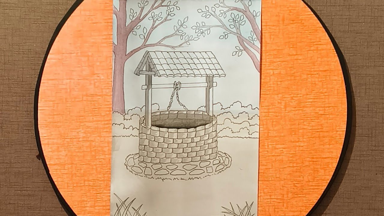 Saif Sir. 1st part- Beautiful village scenery. How to draw and color. 2nd part will come soon