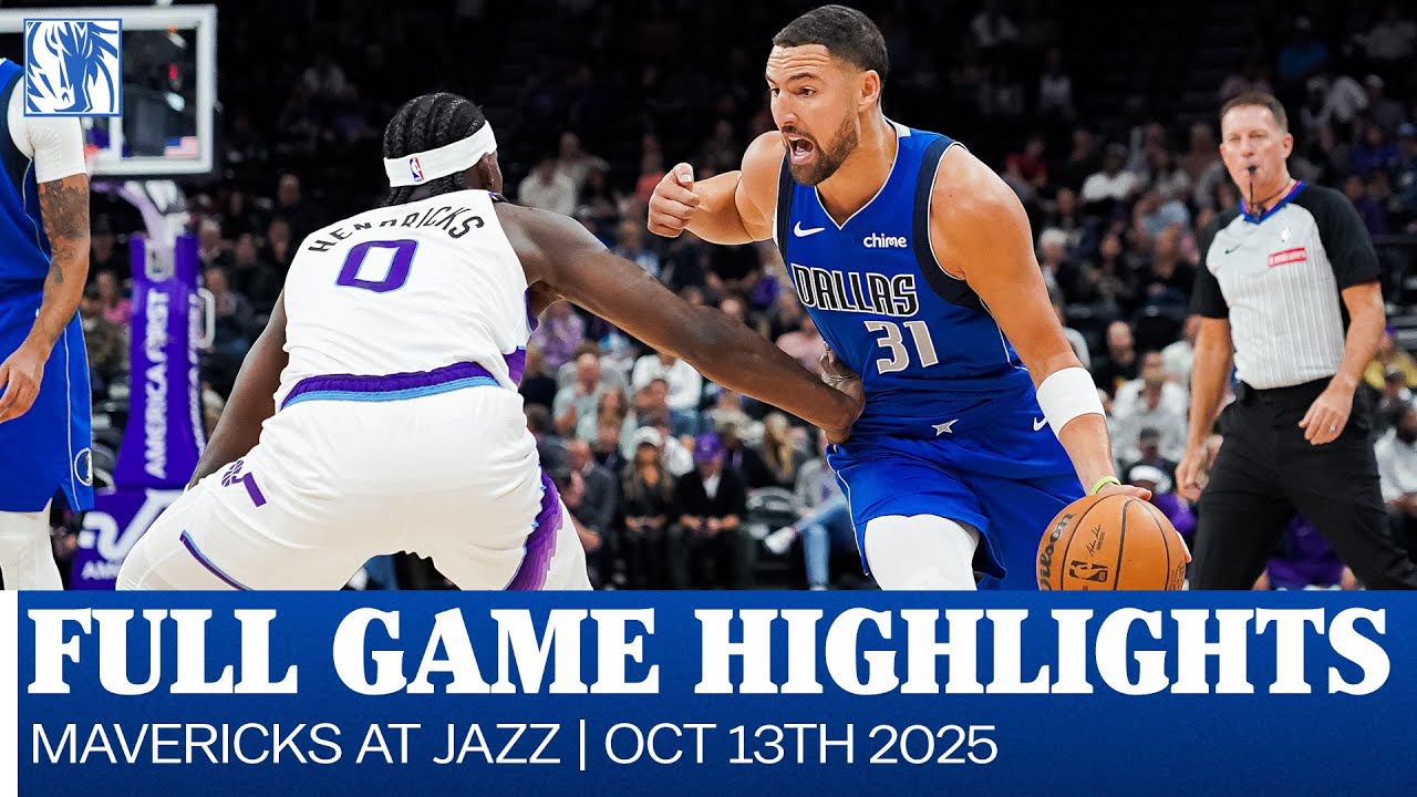 Mavericks Highlights at Utah Jazz| Preseason | October 13, 2025