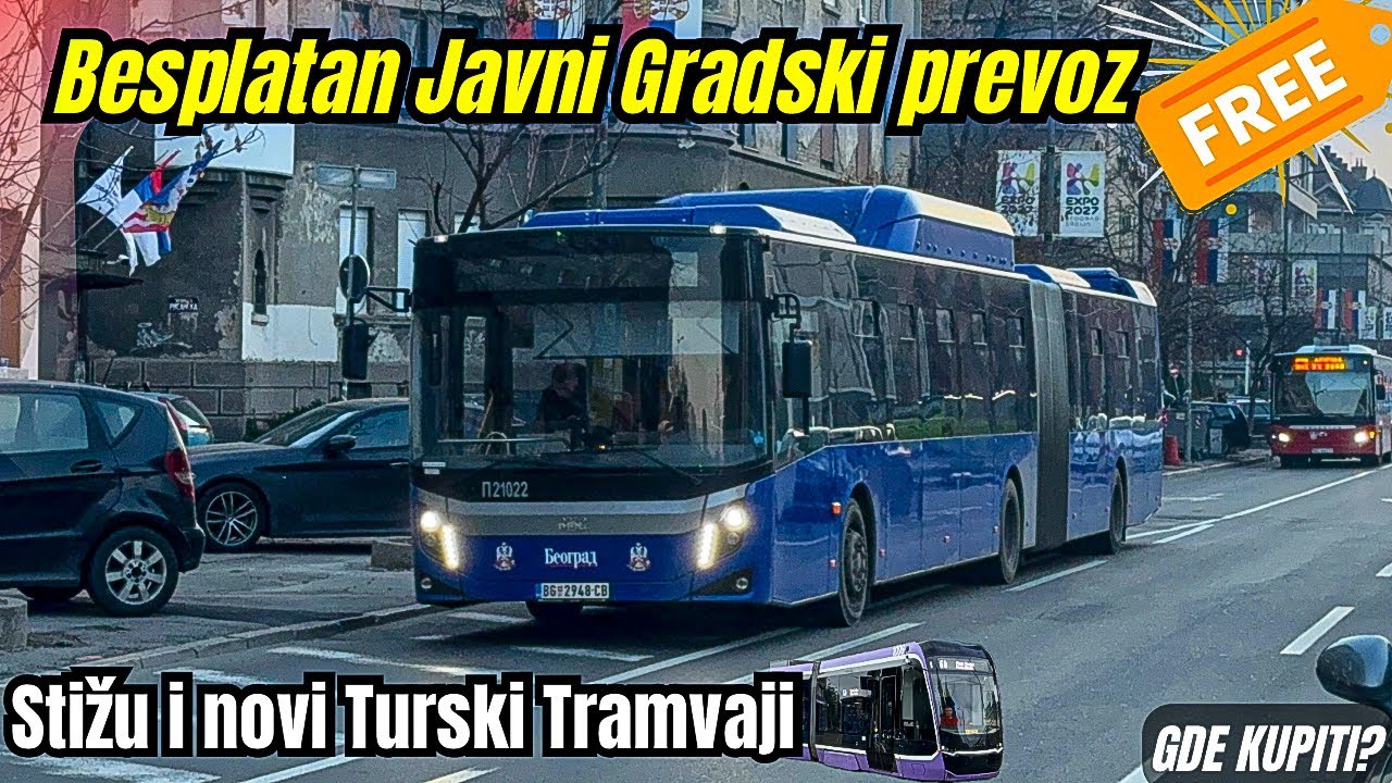 Javni prevoz u Beogradu od Nove godine biće besplatan, obnablja se vozni park Tramvaji #beograd
