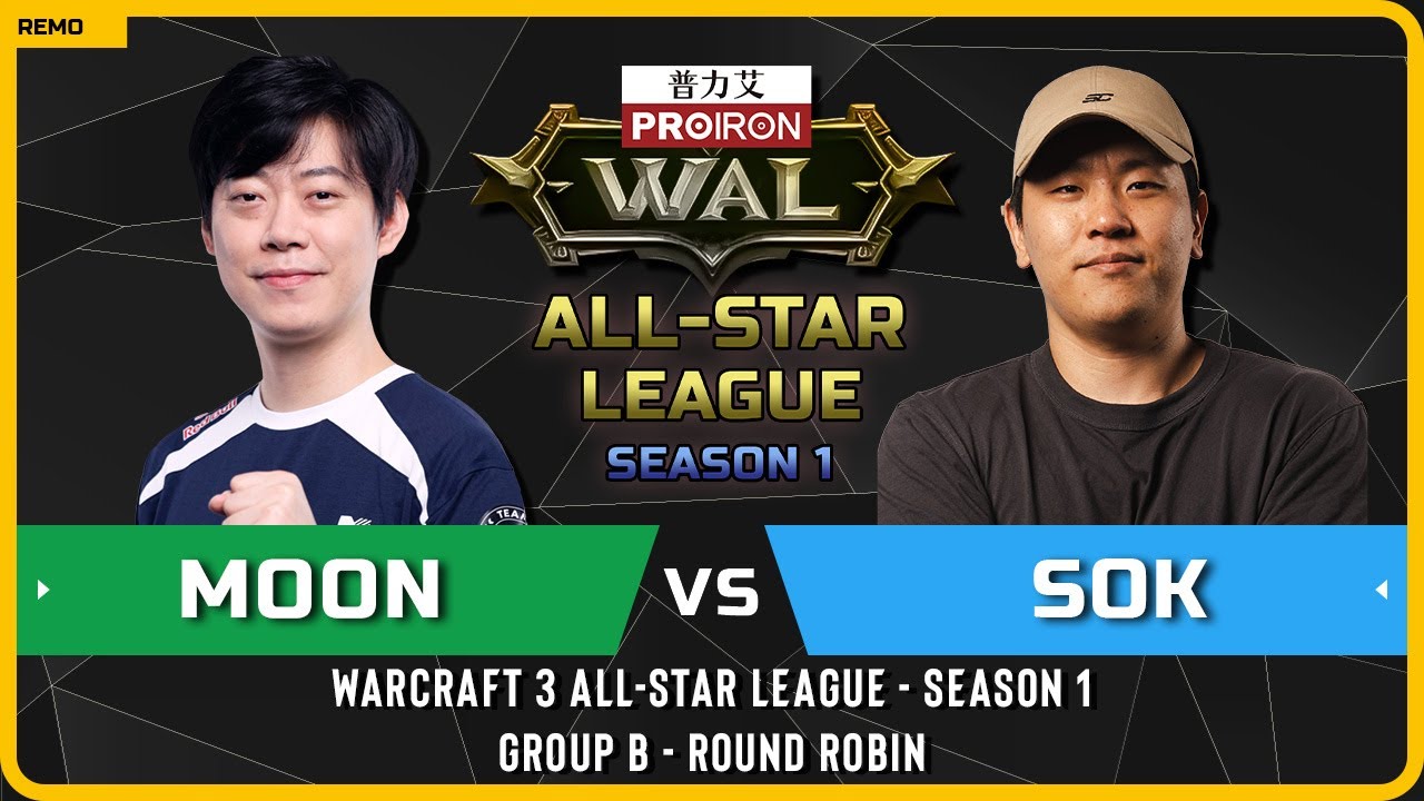 WC3 - [NE] Moon vs Sok [HU] - Round Robin - Warcraft 3 All-Star League - Season 1