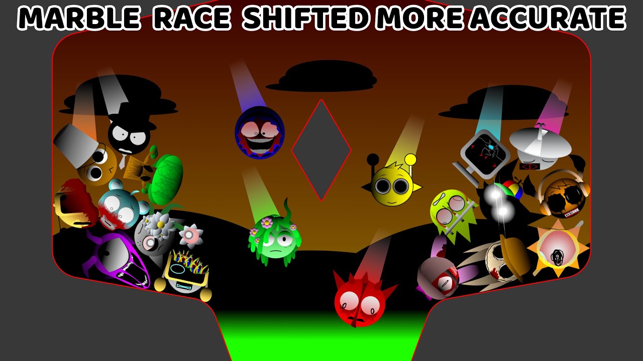 Incredibox Sprunki Marble Race In Algodoo — Who Will Win? Shifted More Accurate
