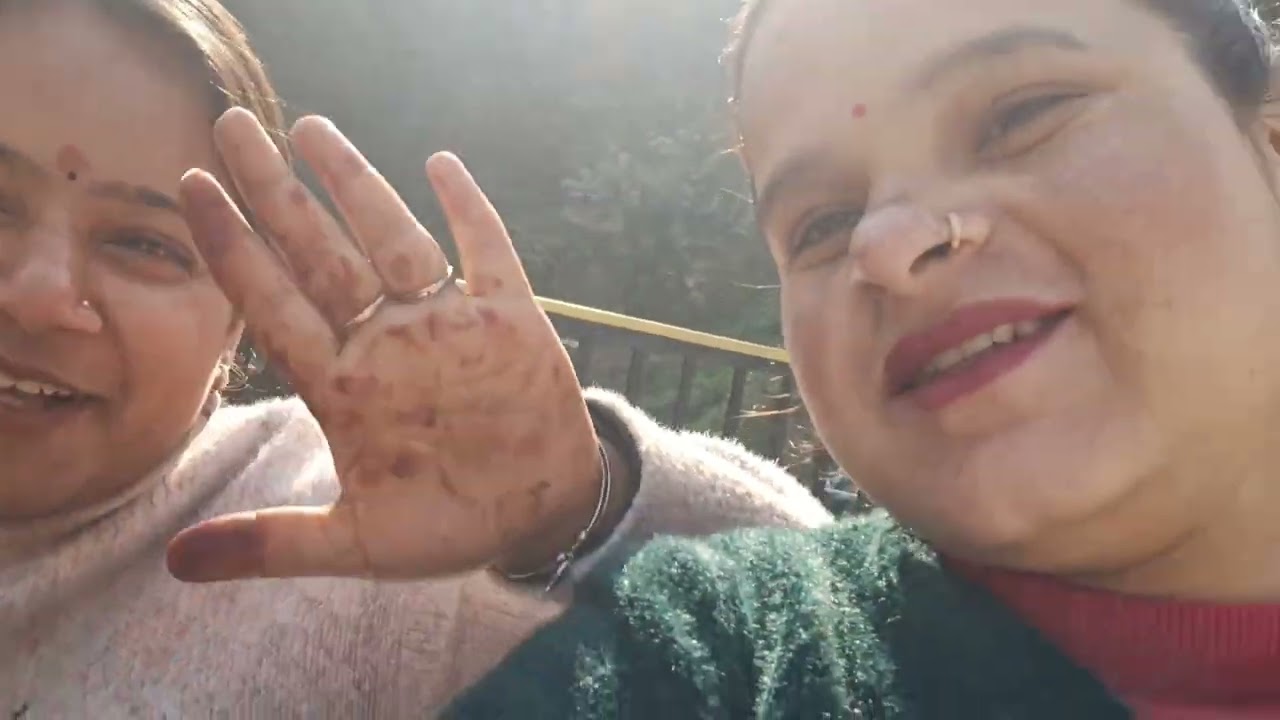 मायके आकर ही लगा दी मेंहदी ❣️