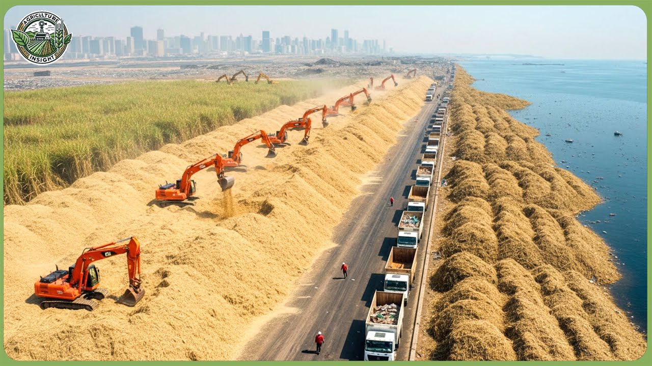 How Sugarcane Waste Is Recycled Into Million Bioproducts - Massive Sugarcane Processing Factory