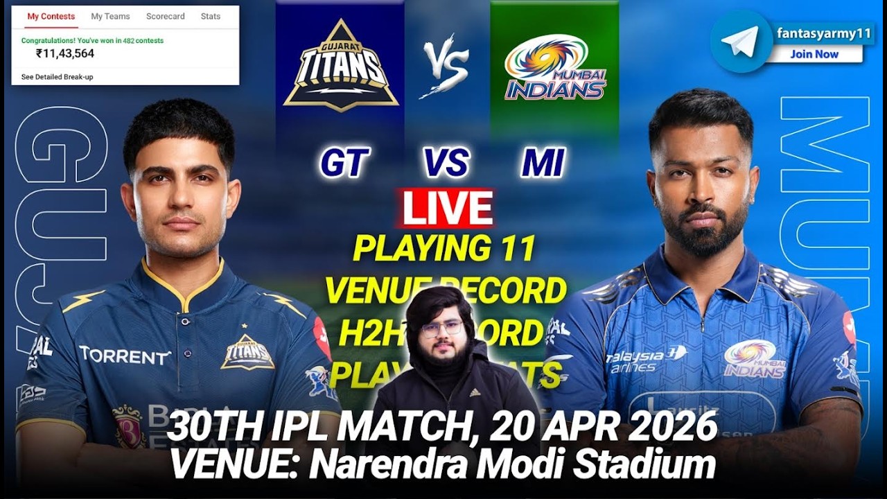 GT vs MI Prediction | GT vs MI | Gujarat vs Mumbai 30th IPL 2026