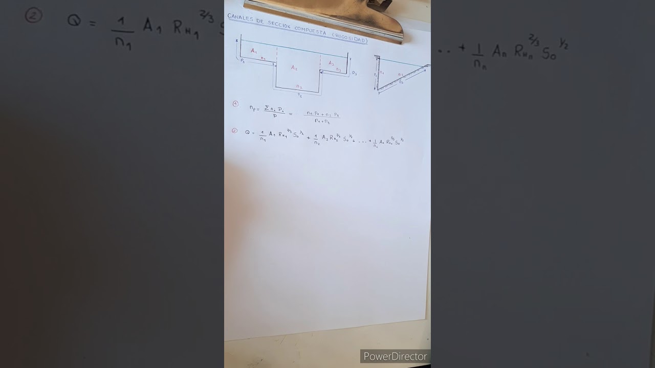 Canales compuestos con diferentes rugosidades