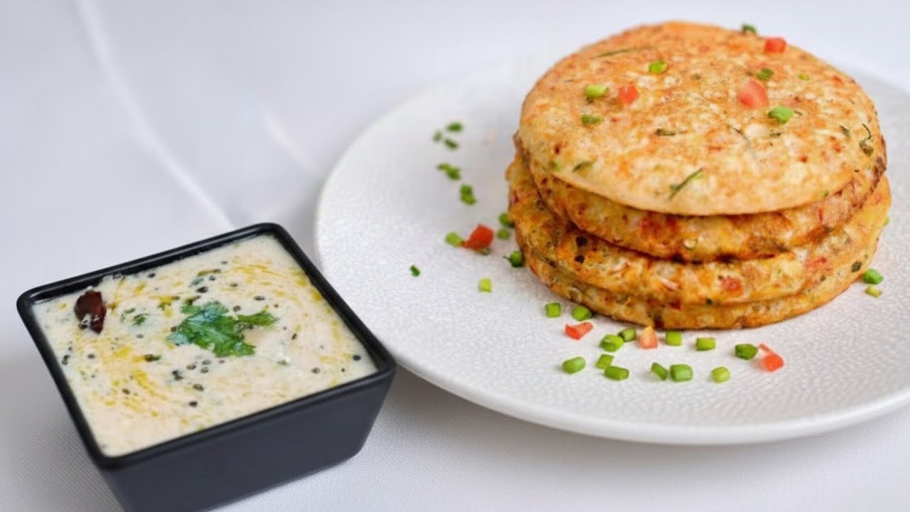 Chawal ke aate aur sabjiyon se banaa pancake | Quick breakfast recipes |#CookingwithVidyaa #food #yt