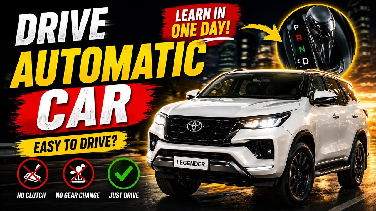 HOW TO DRIVE A AUTOMATIC CAR | LEARN IN ONE DAY