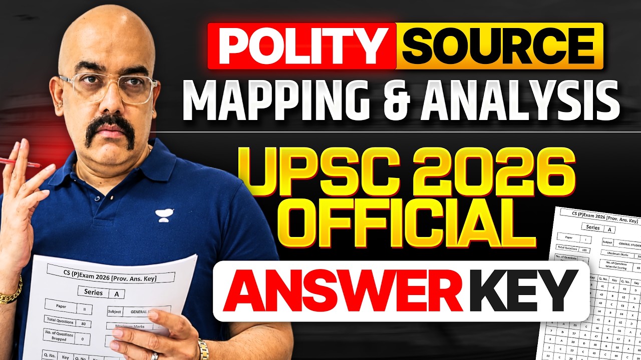 UPSC Prelims 2026 Polity Source Mapping | Provisional Answer Key Analysis | Dr Sidharth Arora