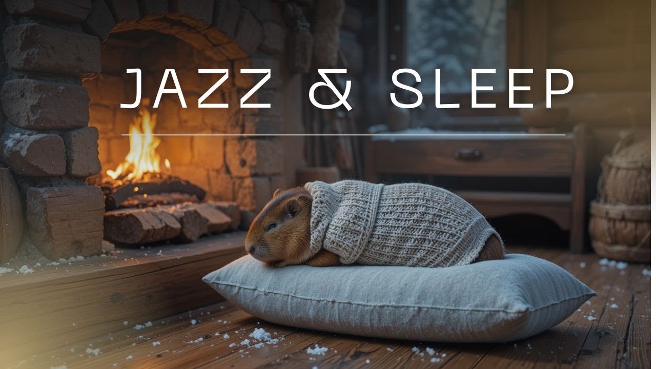 Cozy Winter Jazz – Fireplace Ambience for Sleep and Relaxation