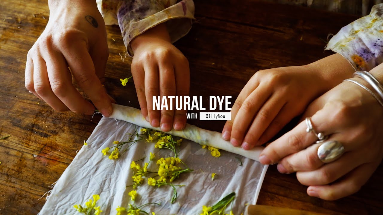 HOW TO DYE with WILD MUSTARD FLOWERS | NATURAL DYE | BOTANICAL COLOUR