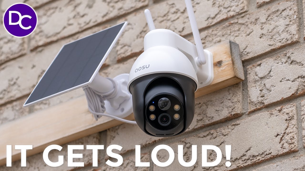 🔊 Loud ALARMS! AI Tracking & NO FEES - AOSU SolarCam D1 SE Security Camera