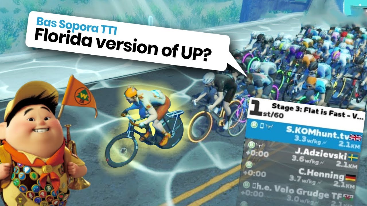 FLAT IS FAST but is the Zwift Safety Bike? ZWIFT RACE