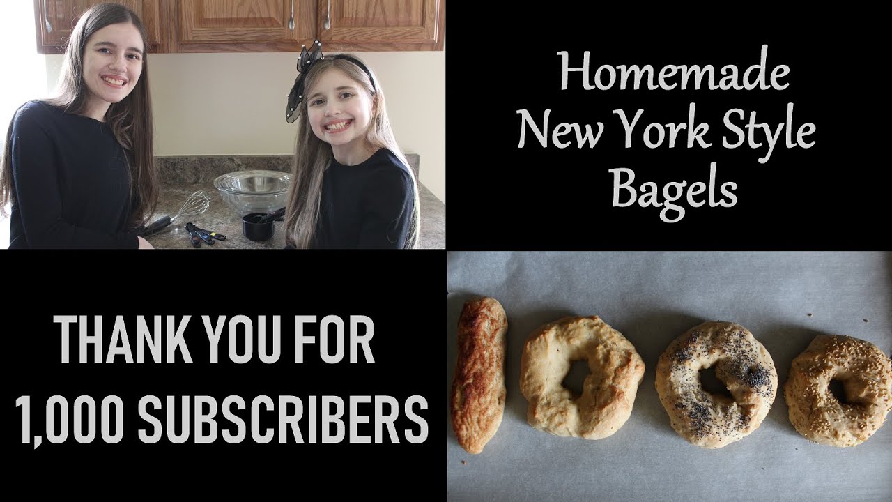 Homemade New York Style Bagels | Thank You for 1,000 Subscribers! | Amanda's Pandas