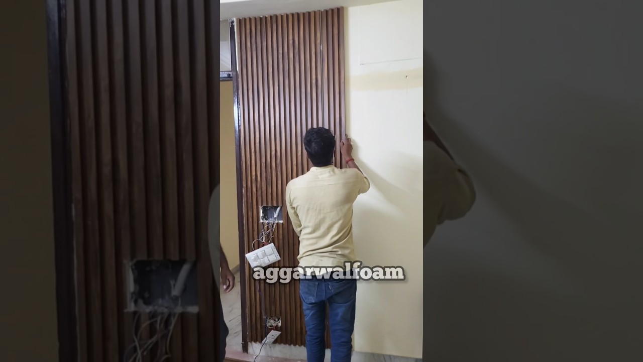 WPC Louver panels Installation on Walls | How to Fix Louver Panels | Wall Panelling Options | Wall
