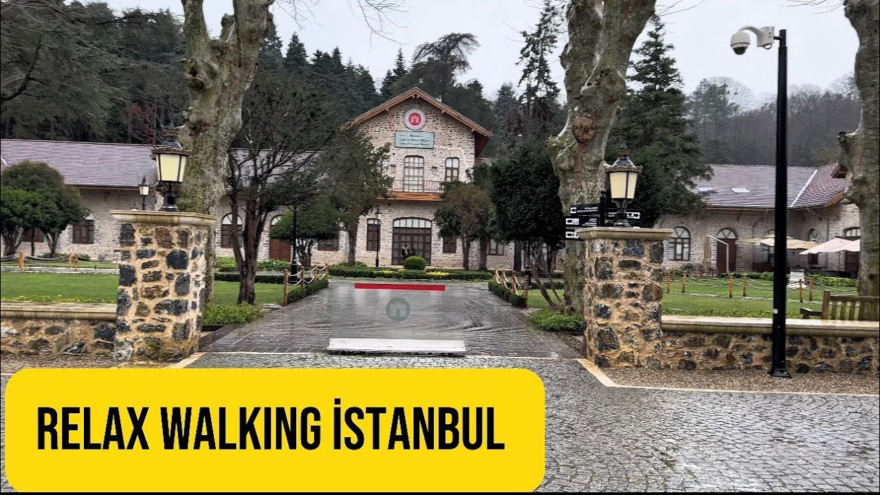 Relaxing Walk in Beykoz Glass & Crystal Museum Garden | Istanbul 4K
