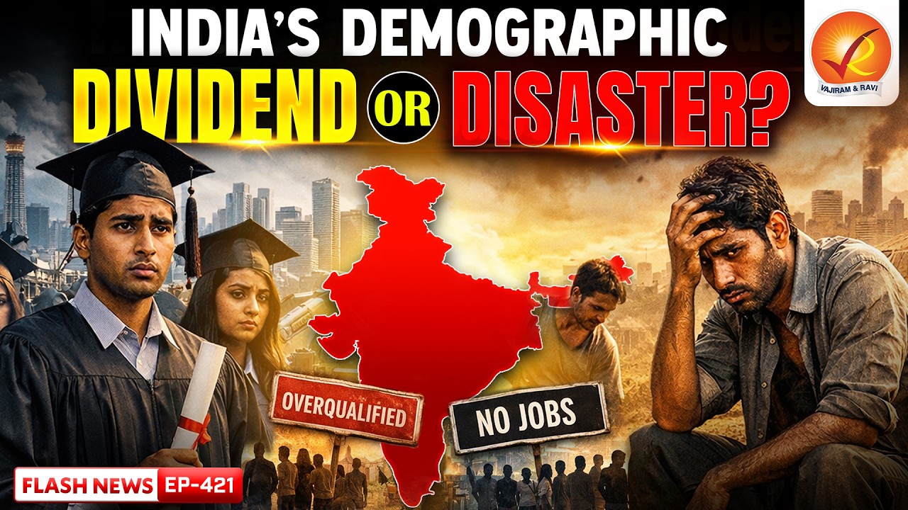 The Demographic Dividend That Backfired | India's Youth Unemployment Exposed | Vajiram and ravi