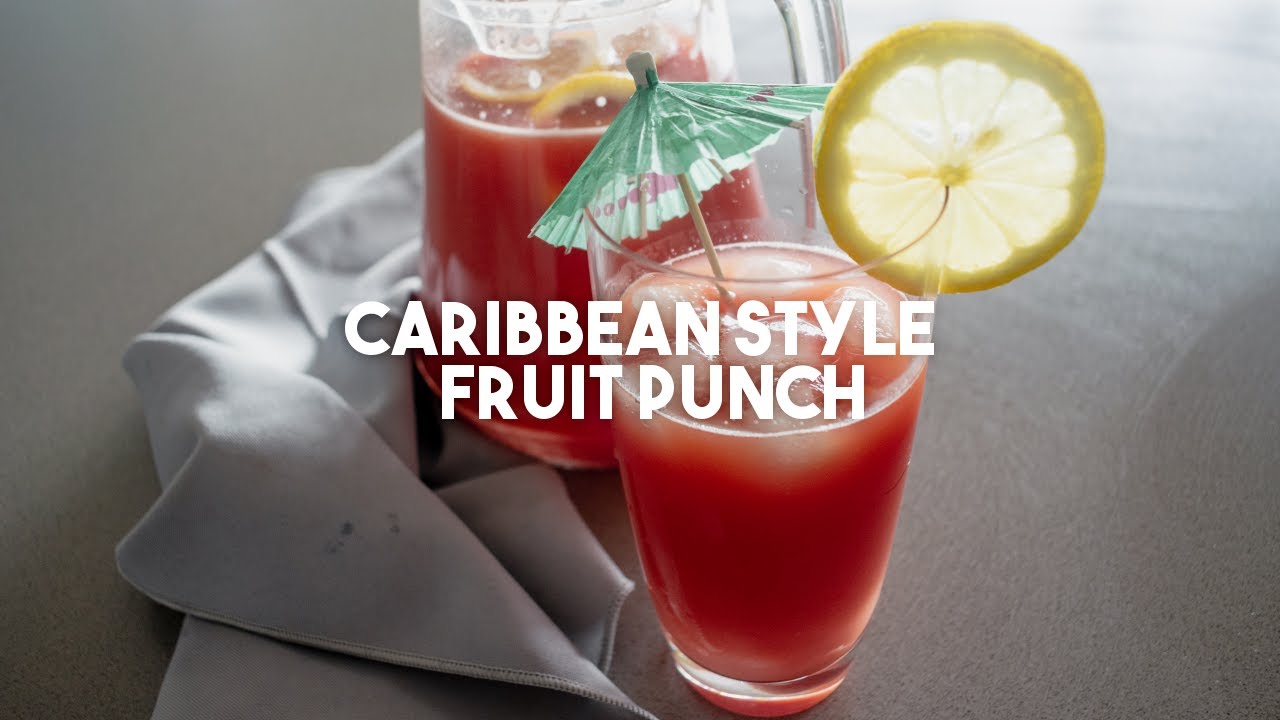 CARIBBEAN FRUIT PUNCH | Tropic and natural summer drink
