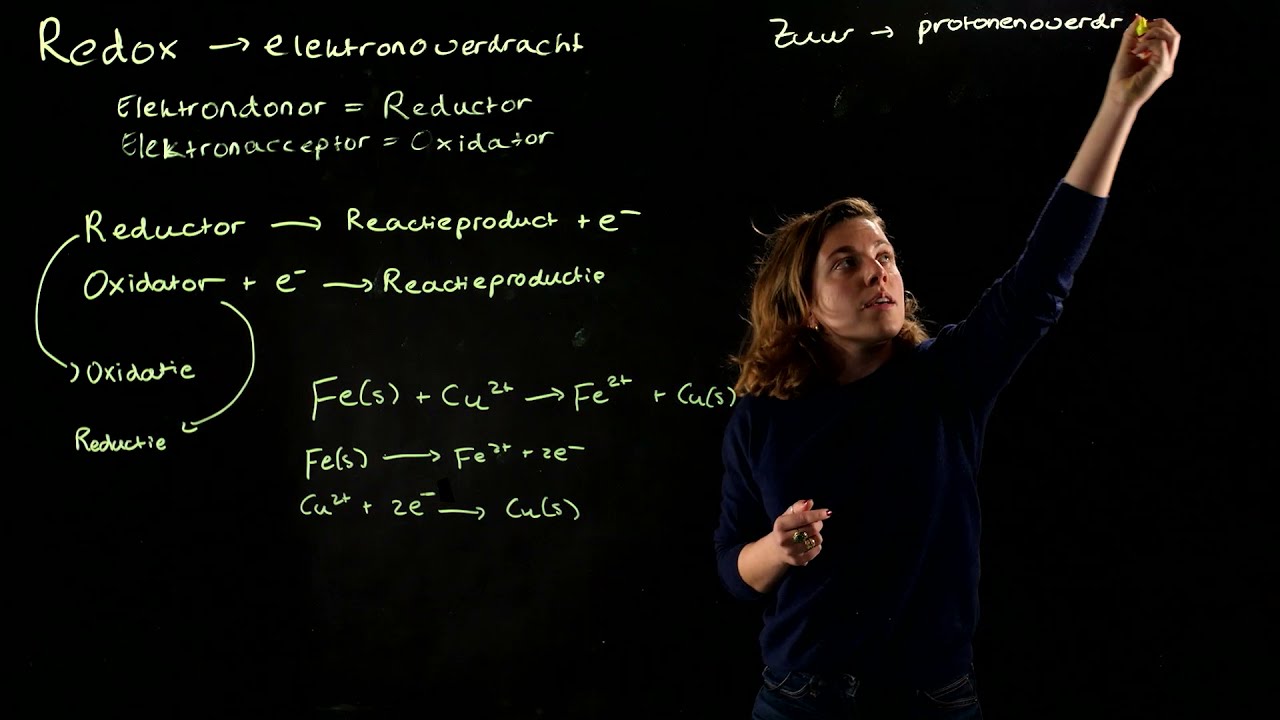 Het verschil tussen redox en zuur-base reacties - uitlegfilmpje - Sistersinscience NL