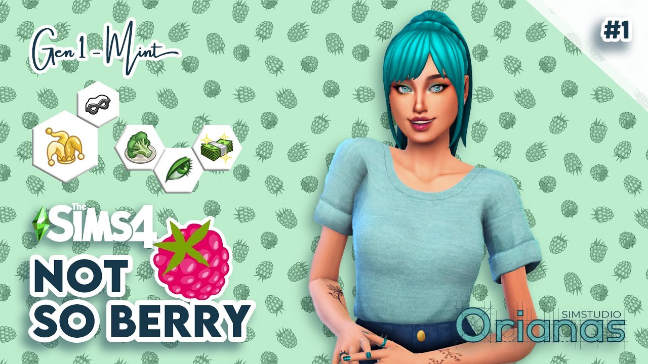 NOT SO BERRY CHALLENGE | Gen1 Mint #1 | Creating our Founder | TS4 SIMS 4