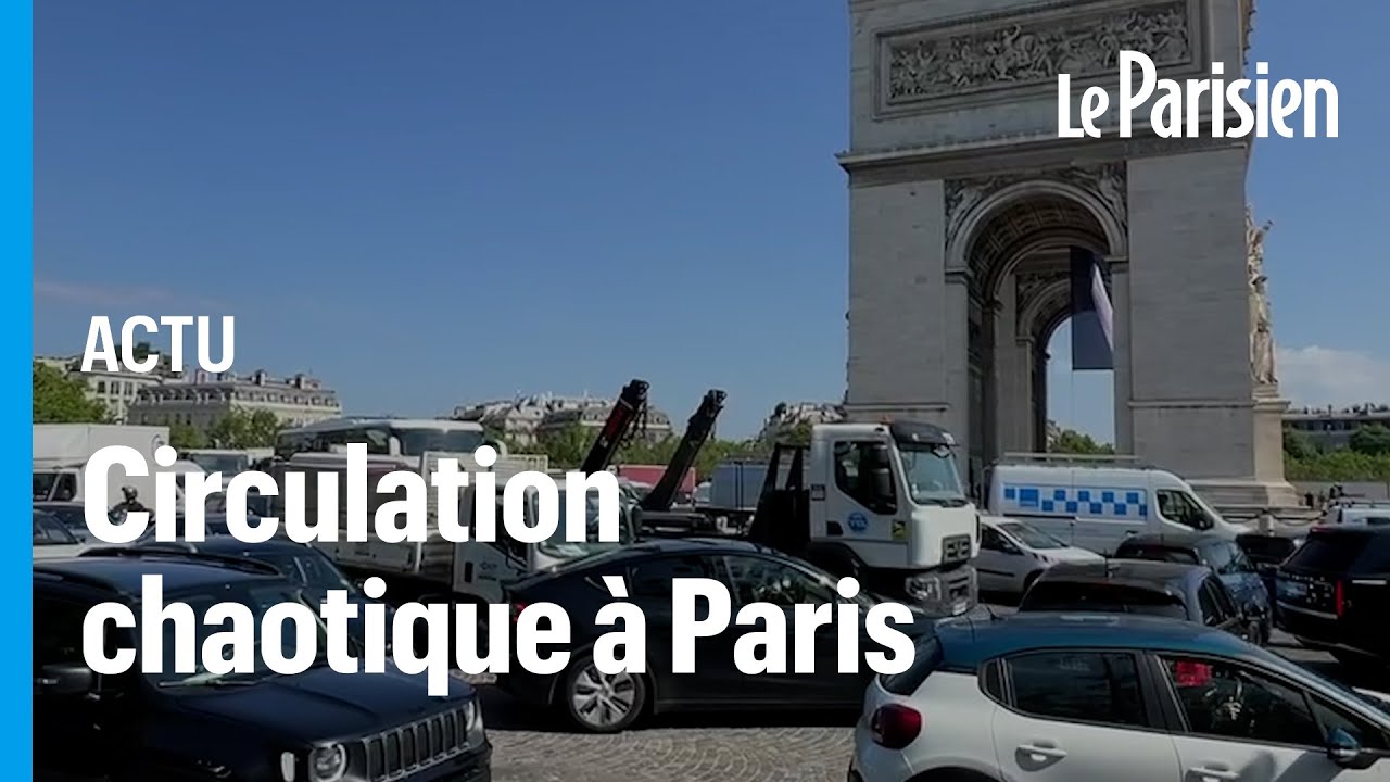 Bouchons monstres en Île-de-France avec 400 km d'embouteillages, un record