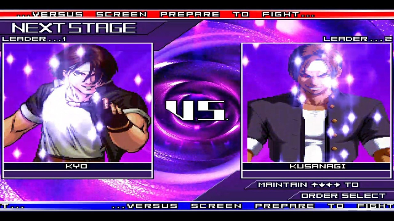 Kyo 98 vs Kusanagi 98 | IKEMEN GO – KOF Memorial Screenpack Edition
